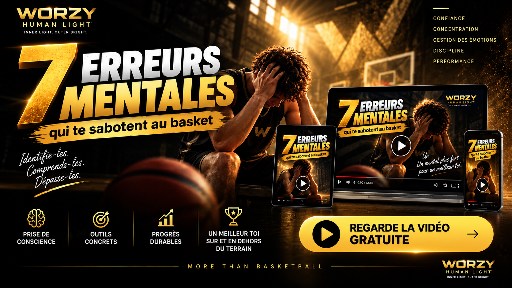 Vidéo gratuite : les 7 erreurs mentales qui te sabotent au basket
